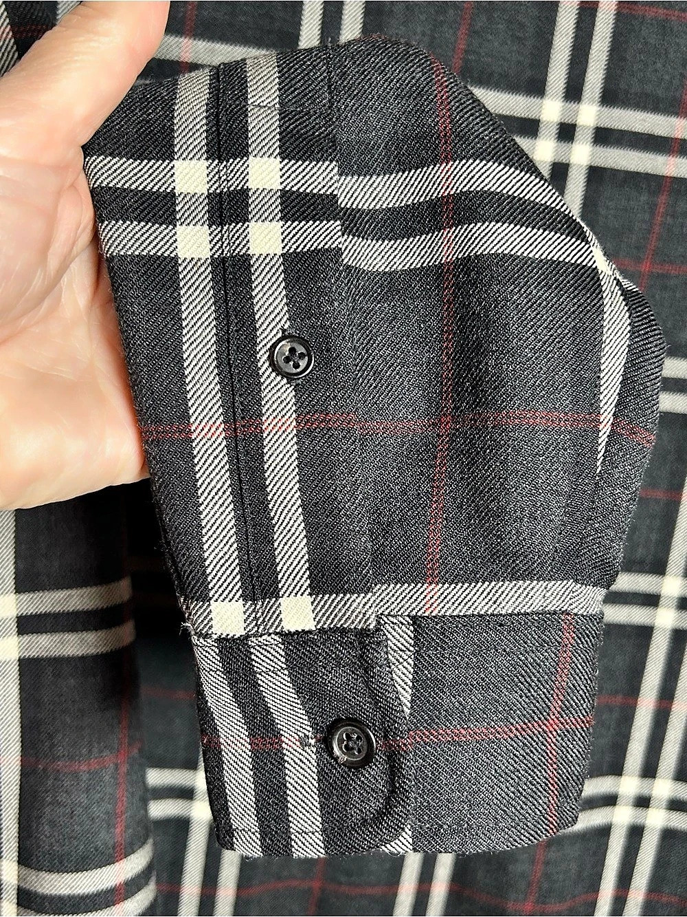 Lauren Ralph Lauren Women's Plaid Wool Jacket Black & White Size 1X - Picture 6 of 10
